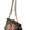 Dolce & Gabbana Women's Elegant Gold Silk Evening Clutch With Exotic Accents