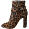 Dolce & Gabbana Women's Leopard-Print Calf Hair Ankle Boots