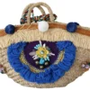 Dolce & Gabbana Women's Multicolor Straw & Leather Hand Tote