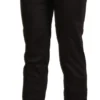 BENCIVENGA Women's Chic Brown Mid-Waist Skinny Cropped Pants
