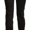 BENCIVENGA Women's Chic Brown Mid-Waist Skinny Cropped Pants