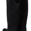 Dolce & Gabbana Women's Elegant Knee High Suede Leather Boots