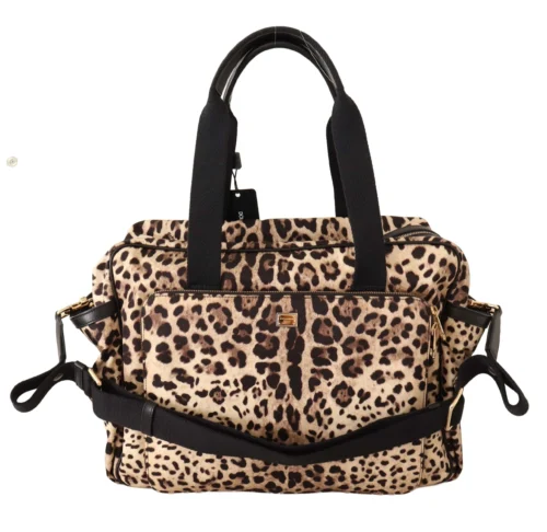 Dolce & Gabbana Women's Elegant Leopard Print Baby Changing Bag