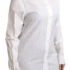 Dolce & Gabbana Women's Elegant White Cotton Dress Shirt