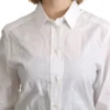 Dolce & Gabbana Women's Elegant White Cotton Dress Shirt