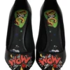 Dolce & Gabbana Women's Elegant Embroidered Black Leather Pumps