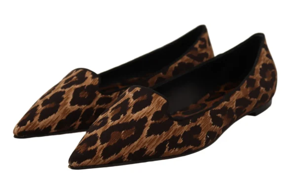 Dolce & Gabbana Women's Elegant Leopard Print Loafers Flats