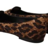 Dolce & Gabbana Women's Elegant Leopard Print Loafers Flats