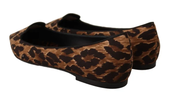 Dolce & Gabbana Women's Elegant Leopard Print Loafers Flats
