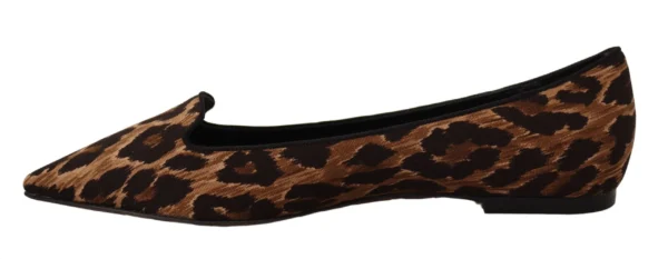 Dolce & Gabbana Women's Elegant Leopard Print Loafers Flats