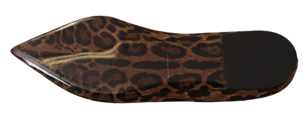 Dolce & Gabbana Women's Elegant Leopard Print Loafers Flats