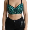 Dolce & Gabbana Women's Crystal-Embellished Cropped Top Extravaganza
