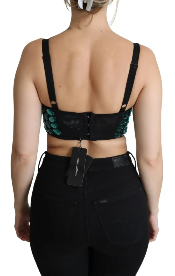 Dolce & Gabbana Women's Crystal-Embellished Cropped Top Extravaganza