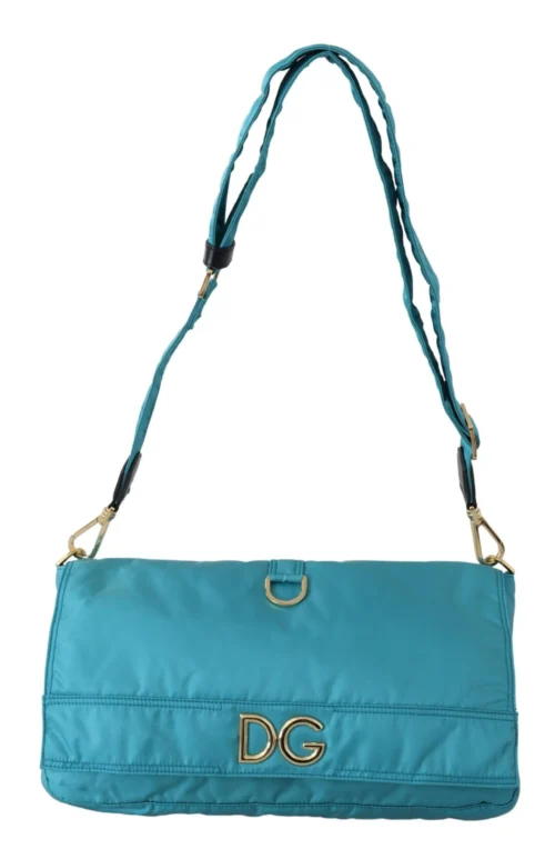 Dolce & Gabbana Women's Chic Blue Nylon Crossbody Converting Waist Bag