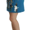 Dolce & Gabbana Women's Embellished Blue High Waist Skirt