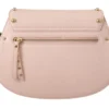 Blumarine Women's Elegant Leather Shoulder Flap Bag in Pink & Green