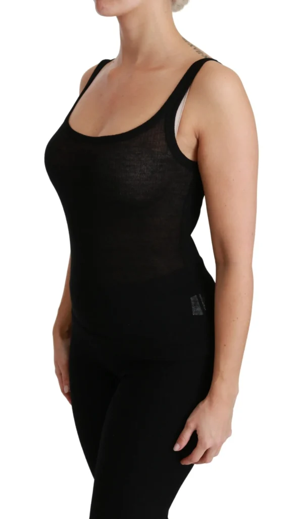 Dolce & Gabbana Women's Elegant Cashmere Spaghetti Strap Sleeveless Top