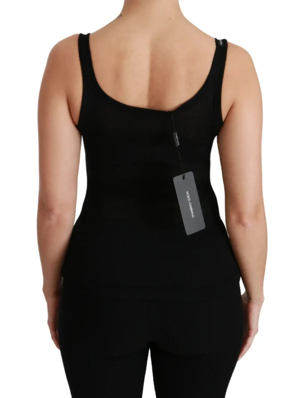 Dolce & Gabbana Women's Elegant Cashmere Spaghetti Strap Sleeveless Top