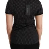 Dolce & Gabbana Women's Elegant Black Dotted Cotton Dolce Top