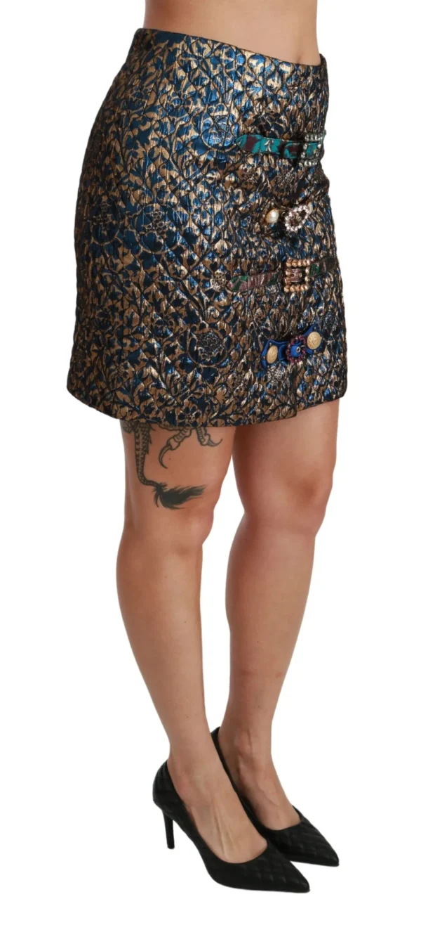 Dolce & Gabbana Women's Elegant Jacquard Knee-Length Skirt