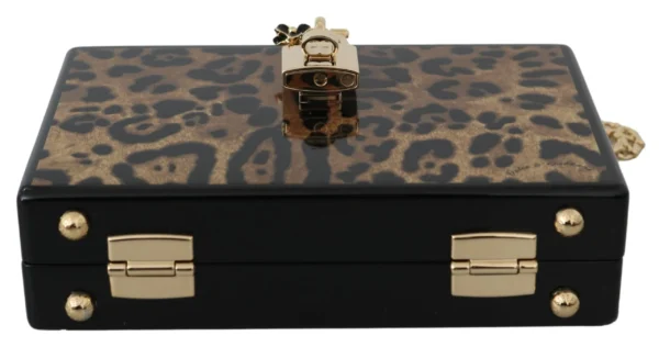 Dolce & Gabbana Women's Elegant Leopard Box Shoulder Bag