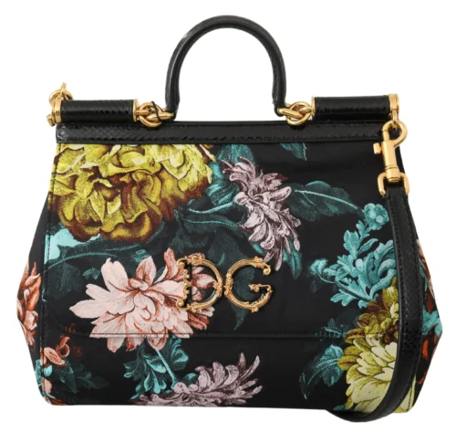 Dolce & Gabbana Women's Elegant Floral Sicily Shoulder Bag