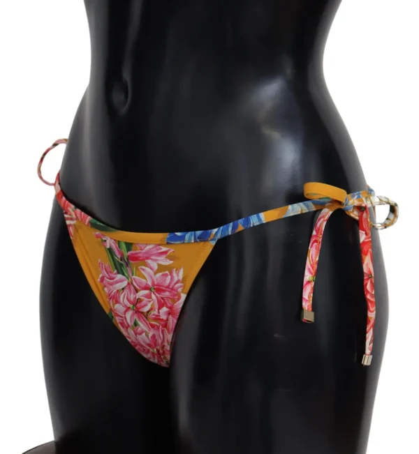 Dolce & Gabbana Women's Chic Floral Orange Bikini Bottom
