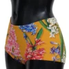Dolce & Gabbana Women's Chic Orange Floral High Waist Bikini Bottom