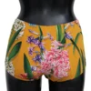 Dolce & Gabbana Women's Chic Orange Floral High Waist Bikini Bottom