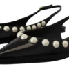 Dolce & Gabbana Women's Pearl Embellished Slingback Flats