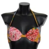 Dolce & Gabbana Women's Sunny Floral Bikini Top For Elegant Beach Days