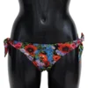 Dolce & Gabbana Women's Chic Floral Side Tie Bikini Bottom
