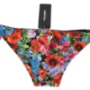 Dolce & Gabbana Women's Chic Floral Side Tie Bikini Bottom