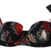 Dolce & Gabbana Women's Chic Floral Heart Print Bikini Top