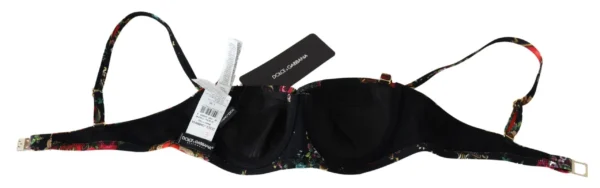 Dolce & Gabbana Women's Chic Floral Heart Print Bikini Top