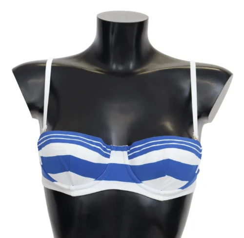 Dolce & Gabbana Women's Elegant Striped Bikini Top - Summer Essentials