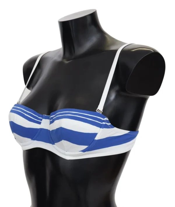 Dolce & Gabbana Women's Elegant Striped Bikini Top - Summer Essentials