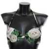 Dolce & Gabbana Women's Elegant Rose Print Bikini Top