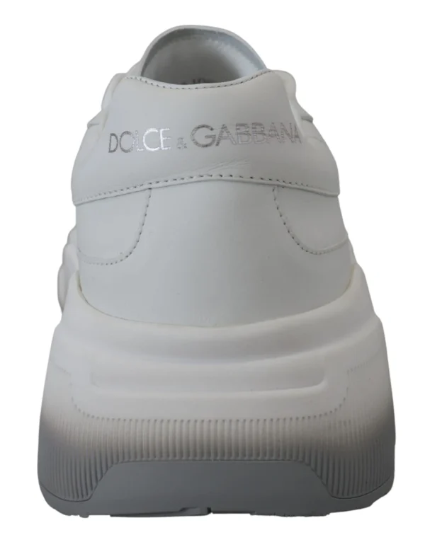 Dolce & Gabbana Women's Sleek White Leather DAYMASTER Sneakers