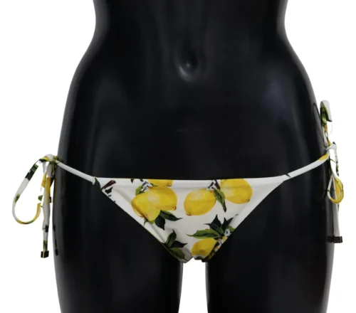 Dolce & Gabbana Women's Multicolor Lemon Print Bikini Bottom