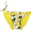 Dolce & Gabbana Women's Multicolor Lemon Print Bikini Bottom
