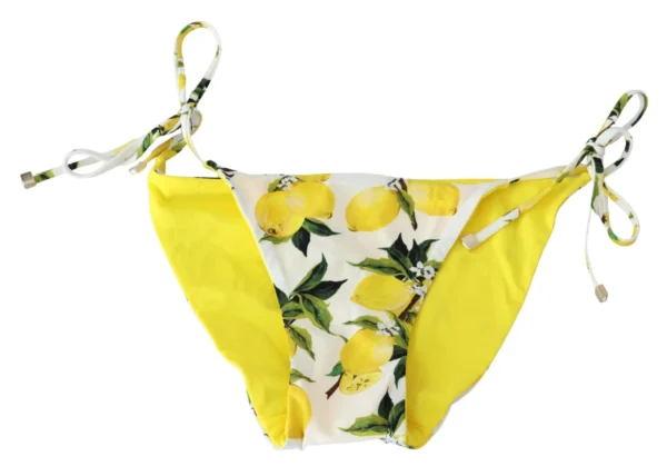 Dolce & Gabbana Women's Multicolor Lemon Print Bikini Bottom