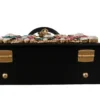 Dolce & Gabbana Women's Exotic Black Croc Box Bag with Crystals