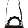 Dolce & Gabbana Women's Elegant Black Gold Detail Shoulder Bag