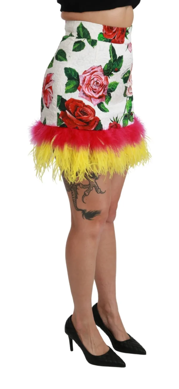 Dolce & Gabbana Women's Floral Elegance High Waist Mini Skirt