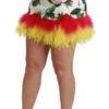 Dolce & Gabbana Women's Floral Elegance High Waist Mini Skirt