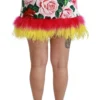 Dolce & Gabbana Women's Floral Elegance High Waist Mini Skirt