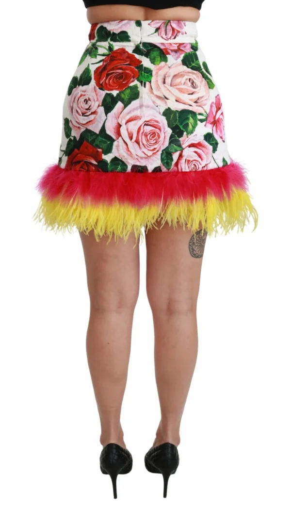 Dolce & Gabbana Women's Floral Elegance High Waist Mini Skirt