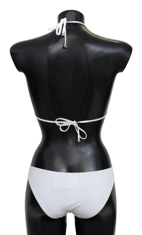 Dolce & Gabbana Women's Chic White Two-Piece Bikini Set