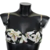 Dolce & Gabbana Women's Elegant Floral Print Bikini Top